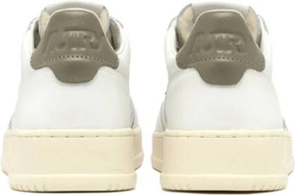 Autry Medalist Witte Leren Sneakers White Heren