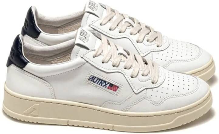 Autry Medalist Witte Leren Sneakers White Heren