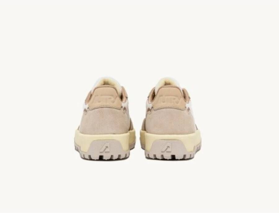 Autry Mesh en Suède Sneakers Beige Heren