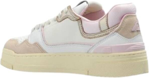 Autry Mesh Panelled Low Top Sneakers Pink Dames