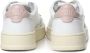 Autry Metallic Detail Leren Sneakers in Wit Goud White Dames - Thumbnail 5