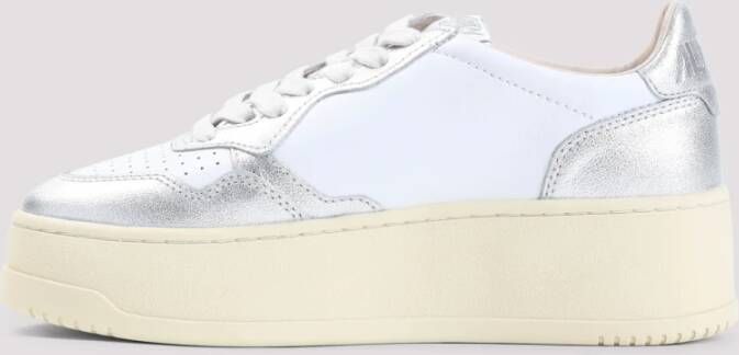 Autry Metallic Sneakers voor Vrouwen White Dames