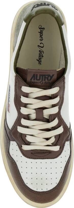 Autry Multicolor Vintage Sneakers Ronde Neus Vetersluiting Multicolor Heren