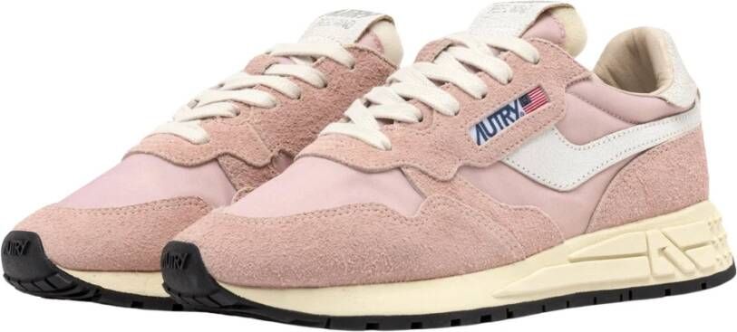 Autry Nylon Crack Schoenen Pink Dames