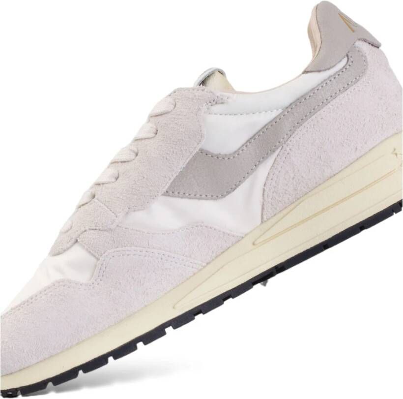 Autry Nylon Suede Natuurlijke Schoenen in Wit Gray Dames