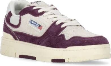 Autry Paarse Suède Sneakers Purple Heren