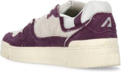 Autry Paarse Suède Sneakers Purple Heren