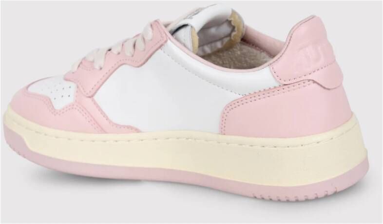 Autry Panel Sneakers met Logo Patch Pink Dames