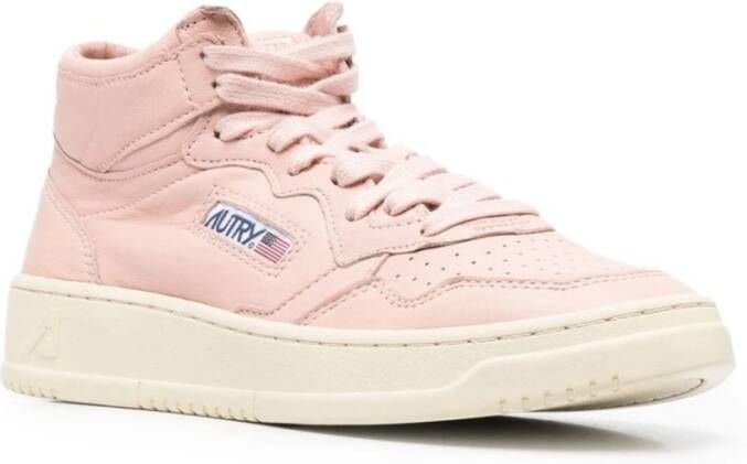 Autry Peach Mid Sneakers Beige Dames