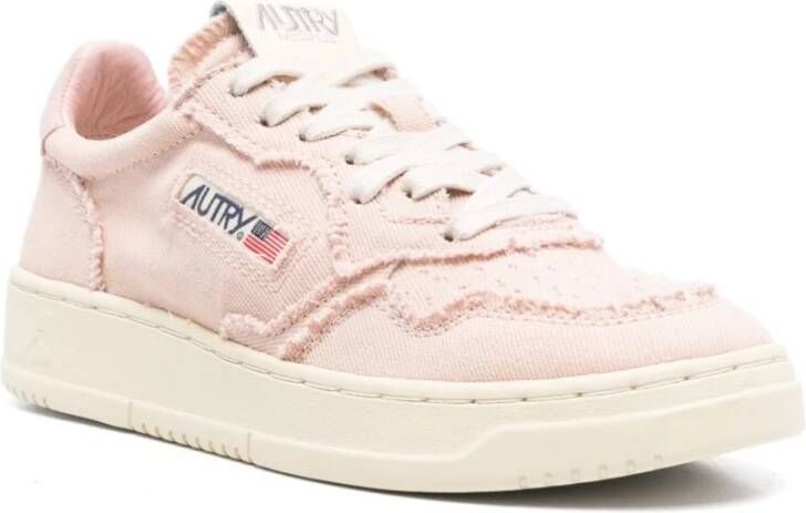 Autry Perzikroze Veterschoenen Pink Dames