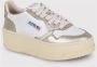 Autry Platform leren sneakers met logo Gray Dames - Thumbnail 2