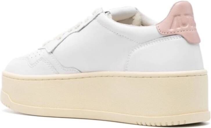 Autry Platform Sneakers in Wit White Dames