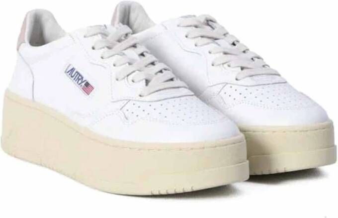 Autry Platform Sneakers met Chunky Sole White Dames