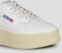 Autry Platform Sneakers met Geborduurd Label White Dames - Thumbnail 3