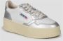 Autry Platform Sneakers met Metallic Back Patch White Dames - Thumbnail 2