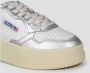 Autry Platform Sneakers met Metallic Back Patch White Dames - Thumbnail 3