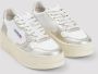 Autry Platform Leren Sneakers Paneel Ontwerp Multicolor Dames - Thumbnail 7