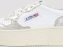 Autry Platform Leren Sneakers Paneel Ontwerp Multicolor Dames - Thumbnail 8