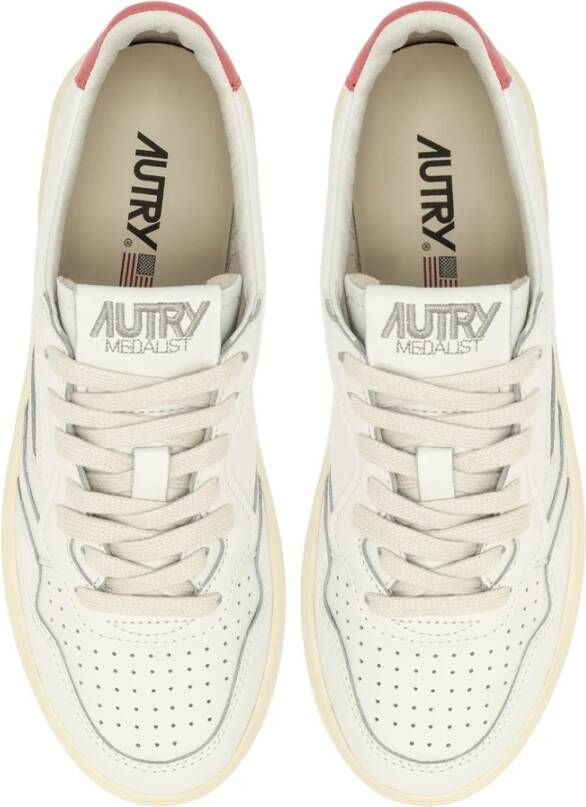 Autry Premium Leren Schoenen voor Medalist White Dames