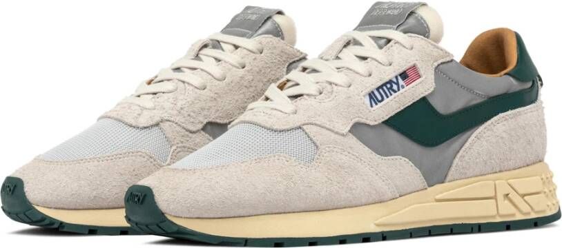 Autry Reelwind hardloopschoenen in taupe wit groen Multicolor Heren