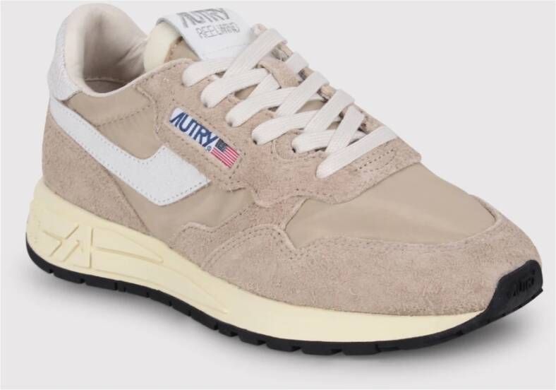 Autry Reelwind Lage Sneakers Beige Dames