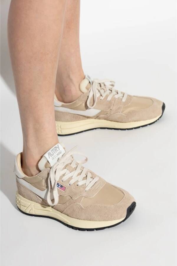 Autry Reelwind Lage Sneakers Beige Dames