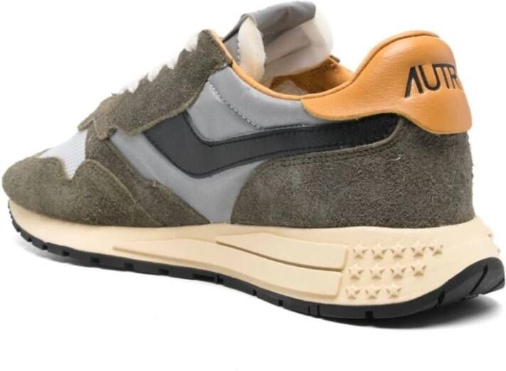 Autry Reelwind Low Suede Nylon Sneakers Multicolor Heren