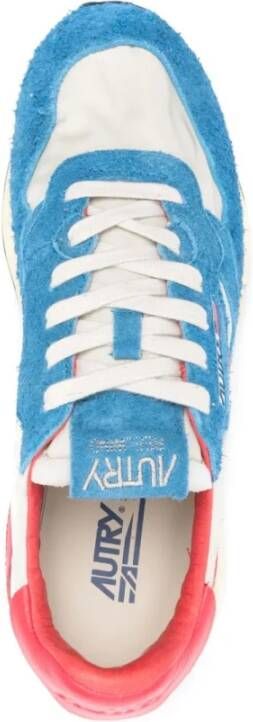 Autry Reelwind Nylon en Suède Sneakers Blue Heren