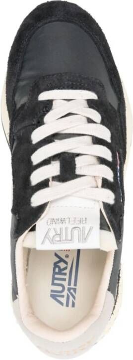 Autry Reelwind Suède Sneakers Zwart Grijs Black Dames