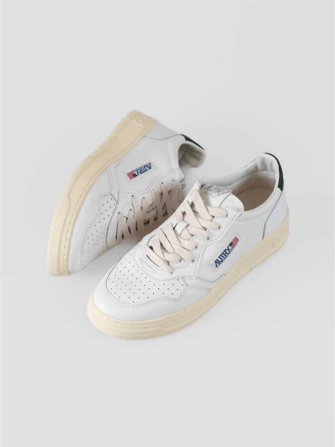 Autry Retro-geïnspireerde Medalist Leren Sneakers White Heren