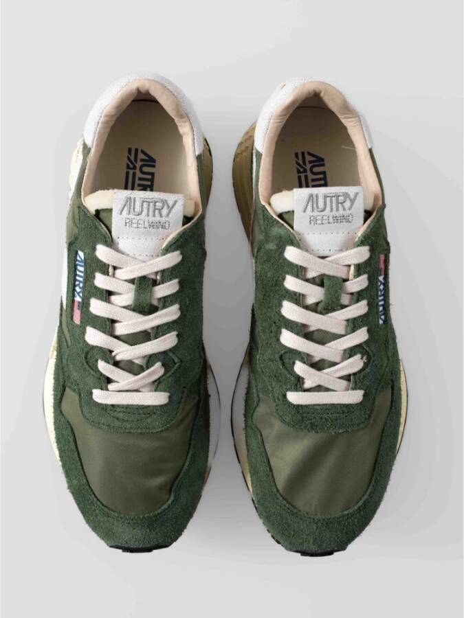 Autry Retro hardloopschoenen met moderne technologie Green Heren