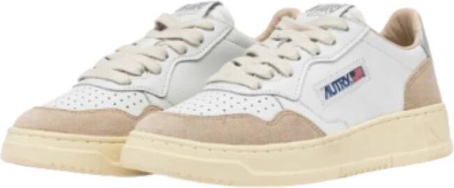 Autry Retro Leren Sneaker Medalist Stijl Gray Dames