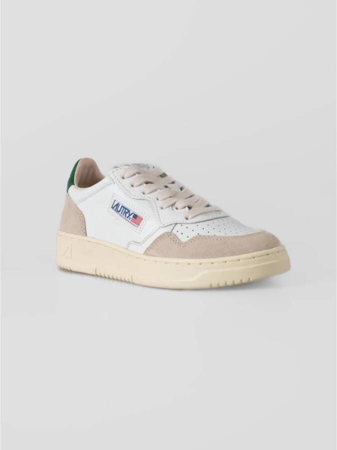 Autry Retro Stijl Witte Leren Sneakers White Dames