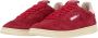 Autry Lage Platte Suède Sneaker met Contrasterende Hiel Red Dames - Thumbnail 4