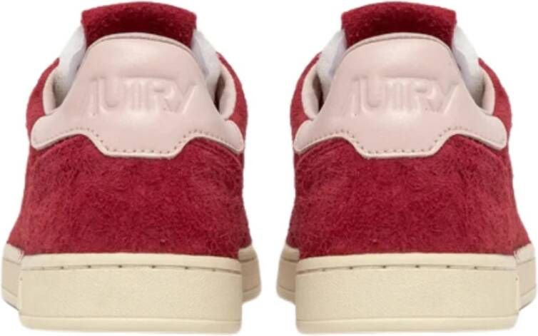 Autry Rode Platte Sneakers Urban Stijl Red Dames