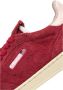 Autry Lage Platte Suède Sneaker met Contrasterende Hiel Red Dames - Thumbnail 8