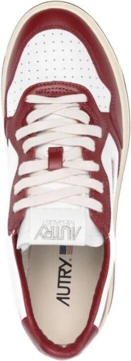 Autry Rode Sneakers met Paneeldesign Red Heren