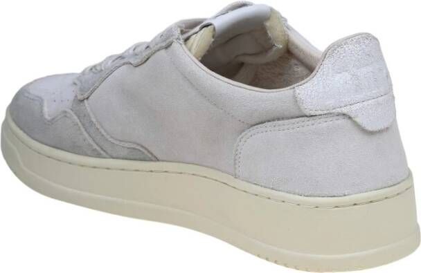 Autry Roomwitte Suède Sneakers White Heren