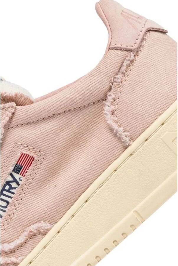 Autry Rose Delave Suede Medalist Sneakers Pink Dames