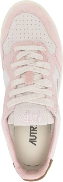 Autry Roze Sneakers met Front Lace Sluiting Multicolor Dames