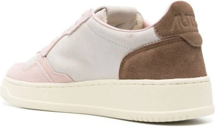 Autry Roze Sneakers met Logo Detail Multicolor Dames