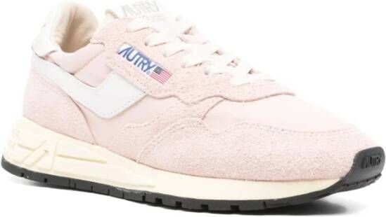 Autry Roze Veterschoenen met Logopatch Pink Dames