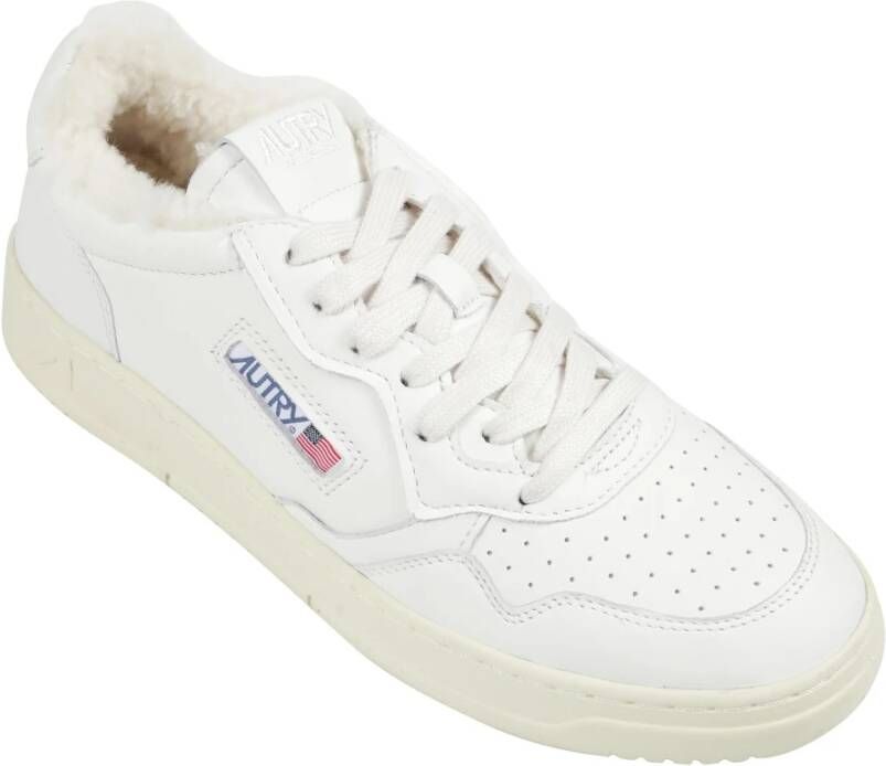 Autry Shearling White Lage Sneakers White Heren