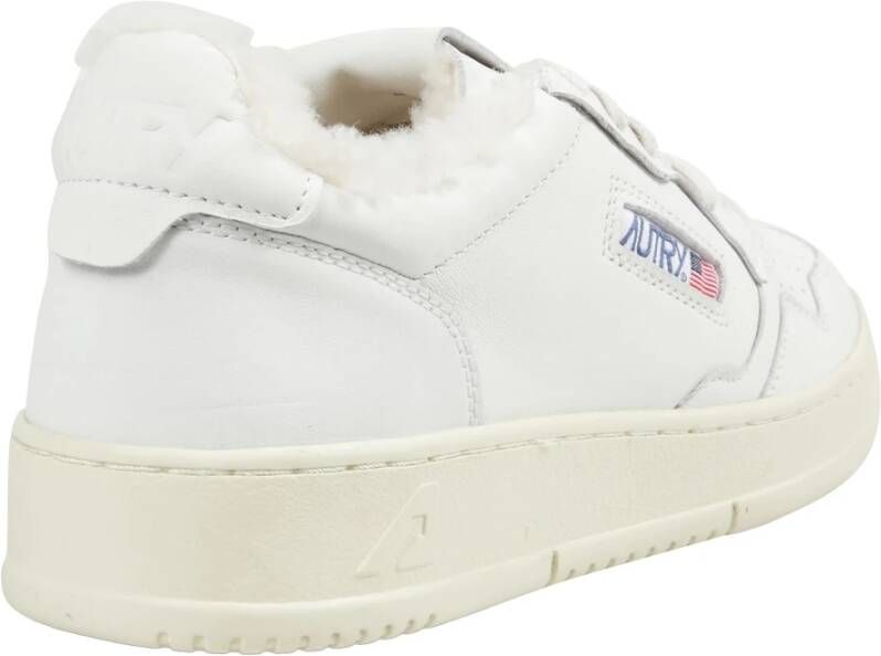 Autry Shearling White Lage Sneakers White Heren