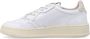 Autry Slangenhuid Sneakers met Multi-Layer Inzetstukken White Dames - Thumbnail 3