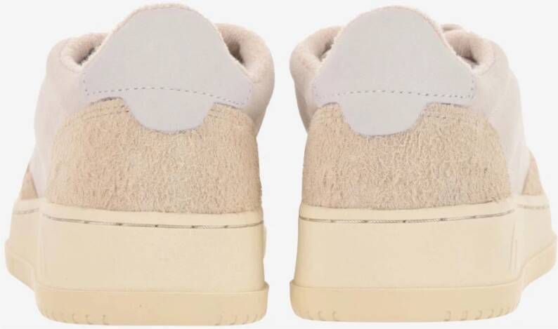 Autry Leren Veterschoenen voor Dames Beige Dames