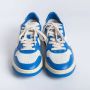 Autry Lage Leren Sneakers in Vintage Stijl Prins Blauw Multicolor Dames - Thumbnail 11