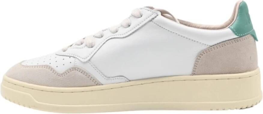 Autry Sneakers in wit leer suède White Heren