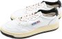 Autry Sneakers Laag Dames Leer Wit Zwart White Dames - Thumbnail 3