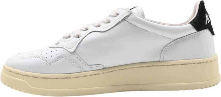 Autry Sneakers Laag Leer Pony Wit Zwart White Heren